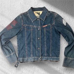 💥Retro Lady Enyce Denim Jacket Size Small